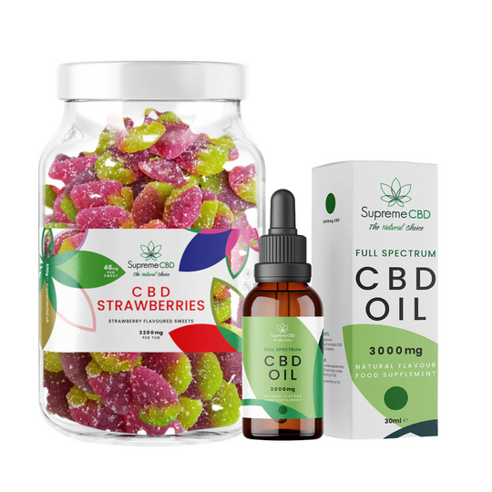EXCLUSIVE: Strong Start CBD Bundle: 3000mg CBD Oil with FREE 3200mg Gummies