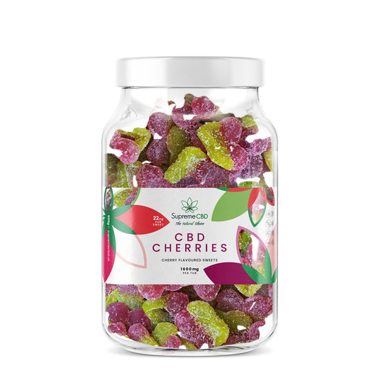 CBD Large Gummy Cherries (1600mg)