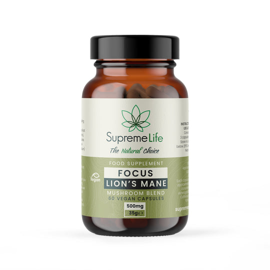 Lions Mane Mushroom Vegan Capsules  - Focus (500mg)