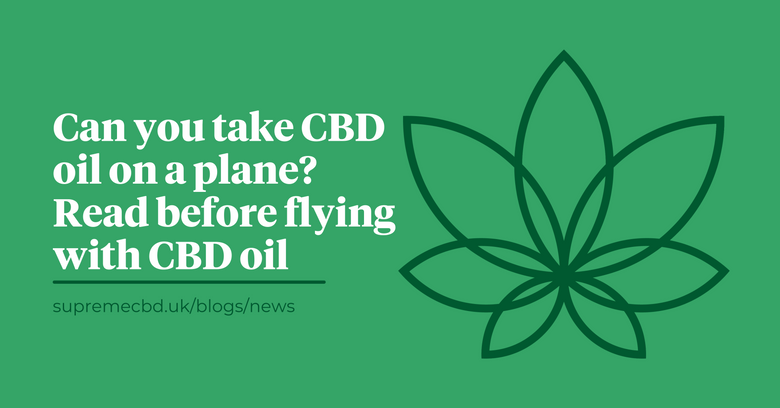 A green background with the Supreme CBD logo towards the right of the image with white text saying 