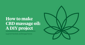 A green background with the Supreme CBD logo to the right with text to the left saying: 
