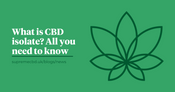 A green background with the Supreme CBD logo to the right with white text to the left saying 
