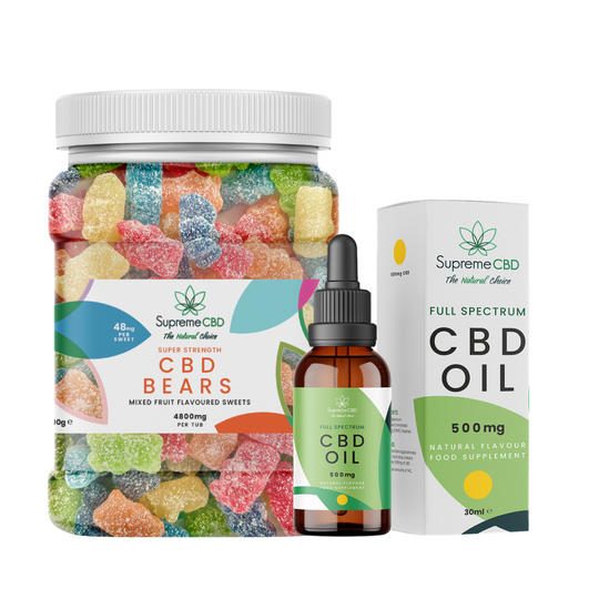 FREE 500mg CBD Oil With Any Super Strength 4800mg Gummies