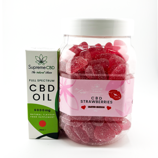 EXCLUSIVE: Super Strength Valentines CBD Bundle: 6000mg CBD Oil with FREE 4800mg Valentines Gummies