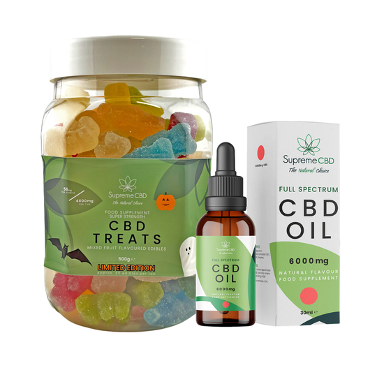 EXCLUSIVE: Super Strength CBD Bundle: 6000mg CBD Oil with FREE 4800mg Gummies
