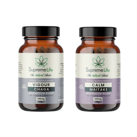 Cholesterol: Chaga and Maitake Capsules Bundle