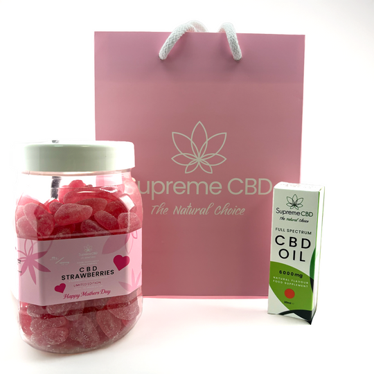 CBD Oil With FREE Limited Edition Mothers Day Strawberries