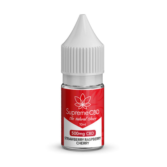 Strawberry Raspberry Cherry CBD E-Liquid 10ml (500mg)