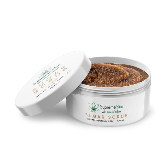 CBD Sugar Scrub Exfoliant 200ml (1000mg CBD)