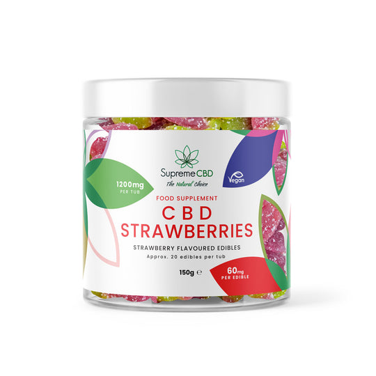 CBD Gummy Strawberries (1200mg)