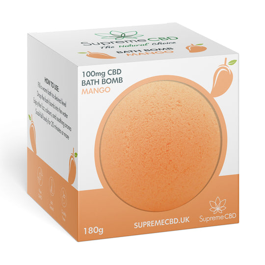 CBD Bath Bomb - Mango (100mg)