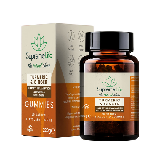 Turmeric & Ginger Gummies (60x Natural Flavour Gummies)